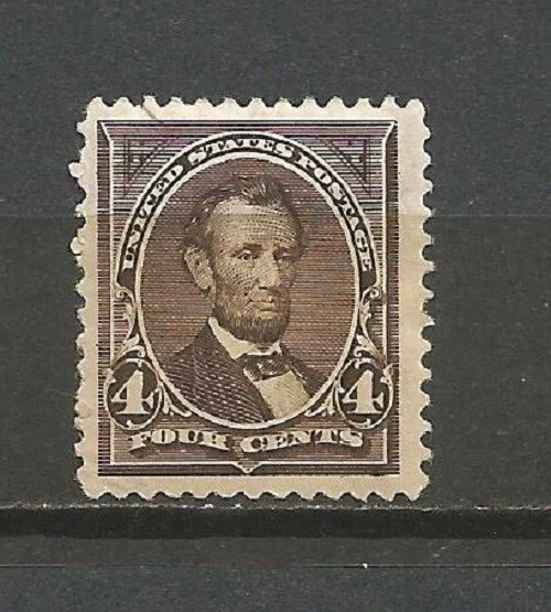 US Lincoln 1894 Sc 254 4 c MH* VF/XF OG - Image 1 of 1