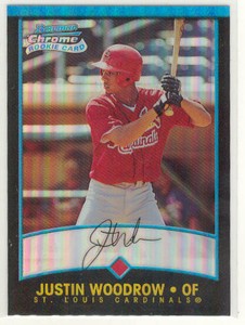 2001 Bowman Chrome #194 Justin Woodrow RC - NM-MT