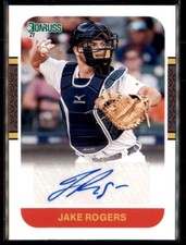 2021 Donruss #87S-JR Jake Rogers Retro 1987 Signatures