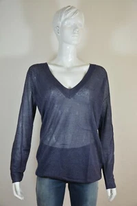 JUICY COUTURE COPPER LILAC Metallic feiner Damen Pullover Seide XL, NEU; K1 430 - Bild 1 von 2