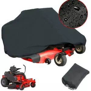XXL Rasenmäher Traktor Abdeckung Wasserdicht Outdoor Garten Hof UV Schutz Schwarz - Bild 1 von 14