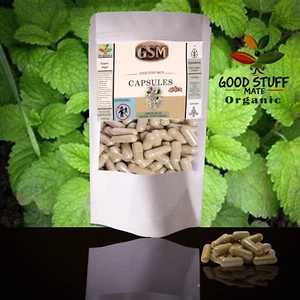 Cápsulas de Bálsamo de Limón Extracto Orgánico Vegano SIN RELLENOS 500mg 100% Puro 50 100 200 - Imagen 1 de 1