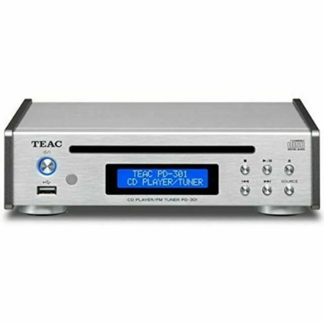 TEAC PD-301 CD Player with Built-in FM Tuner and USB Port - Silver