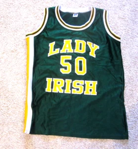 Camiseta irlandesa Notre Dame Fighting Lady - #50 talla mises 29 baloncesto - Imagen 1 de 3