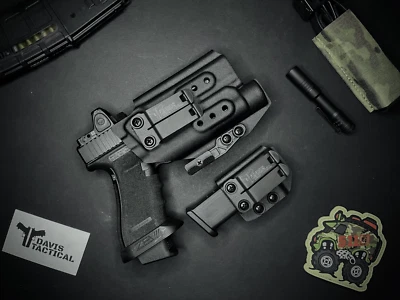 Davis Tactical IWB Light Bearing Kydex Holster For Glock 17,22,32 TLR-1  - Image 1 of 4