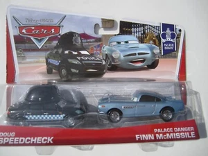 DISNEY PIXAR CARS 2ER PACK DOUG SPEEDCHECK & PALACE RISK FINN McMISSILE NEU - Bild 1 von 2