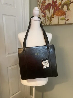 Bolso de Mano Oroton Cuero de Vaca "Este-Oeste" Cuero Negro Elegante Moderno Precio de Venta sugerido por el fabricante $325 Foto 1 de 4