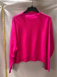 Anthropologie Pilcro Womens Pink Cashmere Long Sleeve Pullover Sweater Size XL