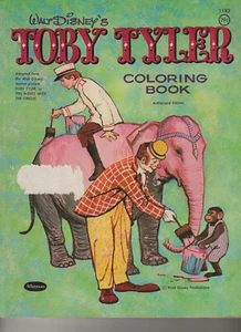 VTG 1959 Toby Tyler Coloring Book Unused Pictures by Tony Sgroi - Picture 1 of 3