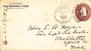 1888, Fargo to Mellette, Dakota Territory, See Remark (10990) - Imagen 1 de 1