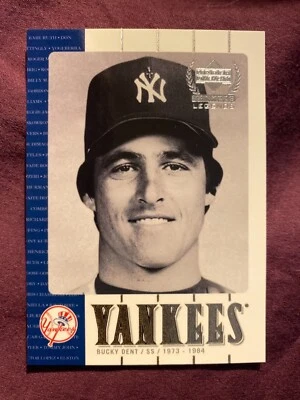 2000 Upper Deck Yankees Legends Insert #25 Bucky Dent Baseball Card - Image 1 of 2