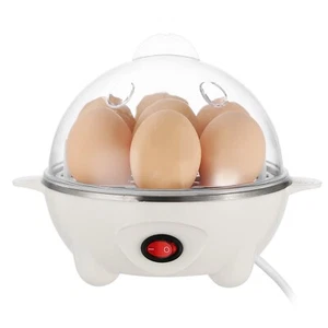 Electric Egg Cooker Auto Shut Off Hard Boiled Egg Maker Measuring Cup for 7 Eggs - Picture 1 of 11
