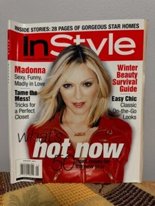 In Style Magazine January 2001 Madonna Marcia Gay Harden Katey Sagal J Stiles - Picture 1 of 2