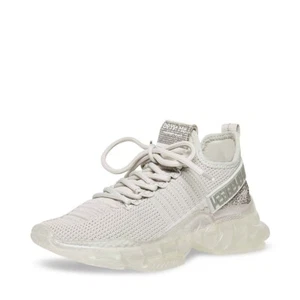 Steve Madden Women's MAXIMA Textile Lace Up Sneakers GREY MULTI - Picture 1 of 6