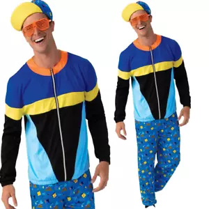 Años 80 90 Chándal Scouser Hombres Elegante Vestido Disfraz Adultos Retro Cáscara Traje Outfi - Imagen 1 de 3