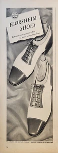 Zapatos Florsheim 1947 para hombre anuncio vintage quién mide el valor - Imagen 1 de 2