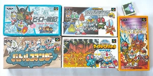Lot 6 SFC Gundam W The Great Battle 1 2 3 Hero Senki Battel Commander Japan - Picture 1 of 24
