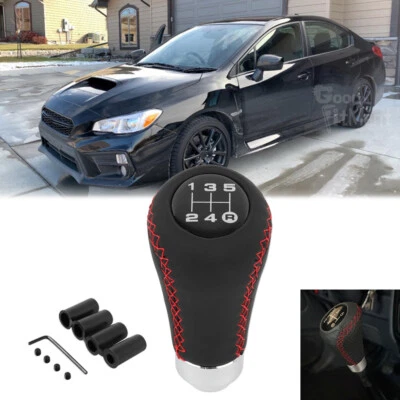 Palanca de cambios manual de 5 velocidades de cuero para Nissan GT-R 350Z Foto 1 de 4