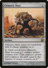 Magic The Gathering 1 x CHIMERIC MASS Scars of Mirrodin MINT/Near MINT + extras