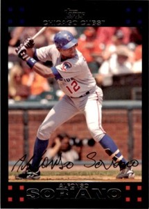 2007 Topps Alfonso Soriano . Chicago Cubs #270