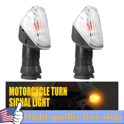 Lámpara indicadora de señal de giro transparente delantera/trasera para Kawasaki KLR 650 KLR650 08-2017 Foto 1 de 4