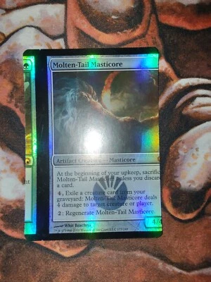FOIL NFC Miscut Molten-Tail Masticore Scars of Mirrodin MTG Magic the Gathering - Image 1 of 2