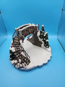 Christmas Village Skating Under The Bridge - No Figures - Picture 1 of 14