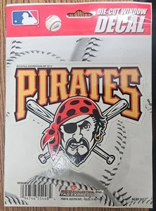 2012 Rico/Tag Die Cut Window Decal 5x4" PITTSBURGH PIRATES - Picture 1 of 2