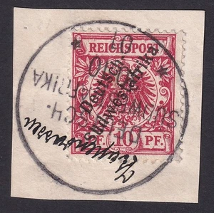 África Sudoccidental Alemana KAPENOUSSEU manuscrito pieza de lujo hallazgo BPP (1106) - Imagen 1 de 3