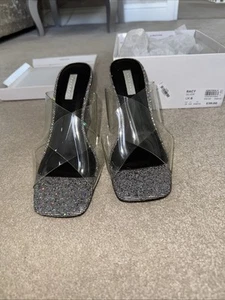 Top Shop Sparkly Wedges Size 6 - Picture 1 of 3