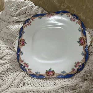 Ansley England Fine Bone China “Square Cake Tray 12" - Picture 1 of 6