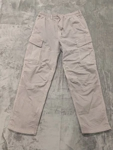 American Eagle Outfitters Relaxed Cargo Flex Pants Light Beige Size Small NWT - Picture 1 of 8