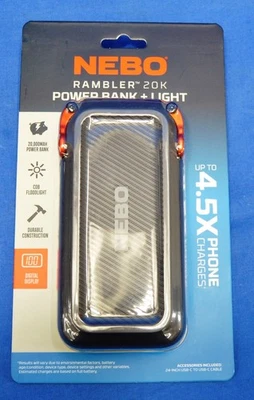 NEBO Rambler 20K Mah Power Bank and light New - Image 1 of 2