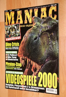 1999 Maniac Magazin Dino Crisis Castlevania II Duke Nukem Zero Hour Soul Reaver - Bild 1 von 4