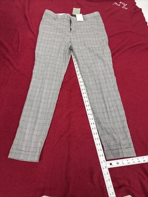 Pantalones de vestir informales recortados ajustados H&M para mujer 32x27 pulgadas gris chino nuevos con etiquetas Foto 1 de 4