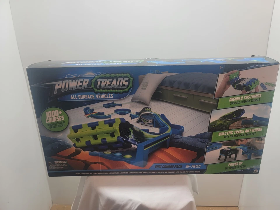  Power Treads All-Surface Toy Vehicles Epic Course  Pack 30 + Pieces new in box - Image 1 of 4