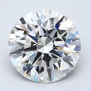 Cert. GIA 3,11 Karat runder natürlicher abgebauter Diamant lose H Farbe VS2 Reinheit - Bild 1 von 2