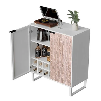 Coffee Bar Buffet Sideboard Storage Cabinet With Doors and Drawers 80*40*92cm - Image 1 of 4