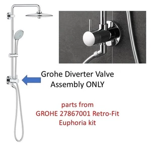 Grohe Euphoria Conjunto Válvula Desviadora Completa Starlight Cromo - Imagen 1 de 7
