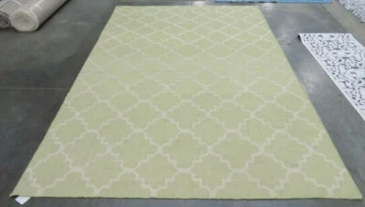 Alfombra dañada VERDE CLARO/MARFIL 6' X 9' precio reducido 1172564509 DHU554A-6 Foto 1 de 4