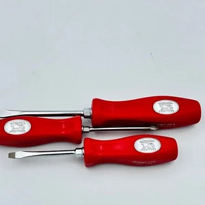 Snap-On Tools 70th Anniversary Commerative Screwdriver Set of 3 Mixed Red Handle - Picture 1 of 7