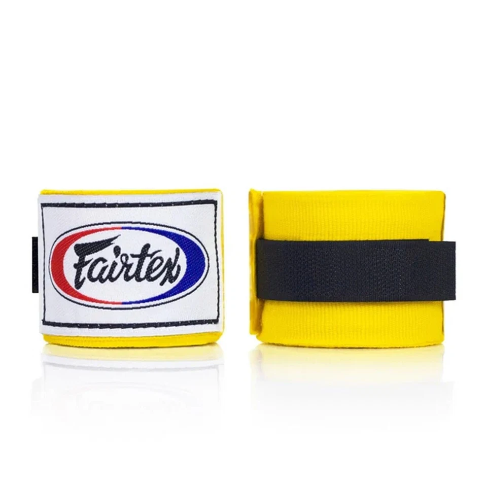 New Fairtex Elastic Cotton Hand wraps Handwraps HW-2 Black Blue Bleach Red Pink - Image 1 of 1