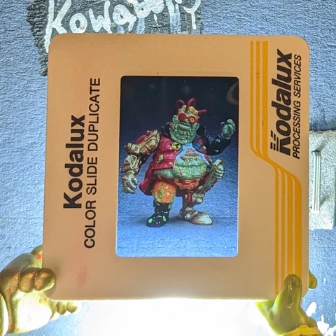 TOXIC CRUSADERS (Playmates, 1991) TOY FAIR Promotional Media Slide PSYCHO Cover