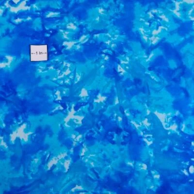 Gorgeous Lava Batik by Anthology, Capri Blue & Purple, Cotton, Per 1/2 Yd - Image 1 of 2