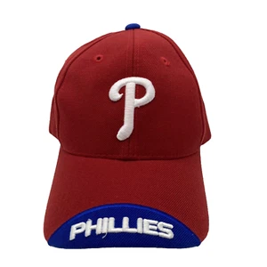 Vintage Philadelphia Phillies Twins Enterprise Red Cap Hat Adjustable Back Strap - Picture 1 of 10