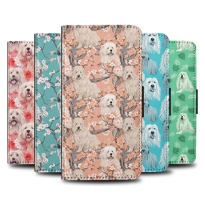 FLIP CASE FOR SAMSUNG GALAXY|CUTE BERGAMASCO SHEPHERD PUPPY DOG PATTERN #A2 - Picture 1 of 36
