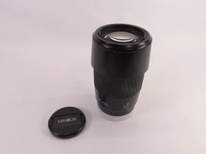 MINOLTA 75-300mm f4.5-5.6 AF ZOOM Macro Lens Caps & Lens Hood - Picture 1 of 16