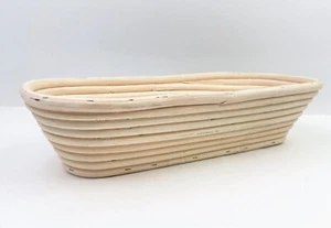 Birnbaum Oval Wooden Coiled Wicker Proofing Basket Bread Form 9 1/8″ X 5 1/2″ - Picture 1 of 8