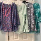 Lot Of 4 WM Size 2X Top Blouse Summer Lightweight Excellent Condition Beautiful