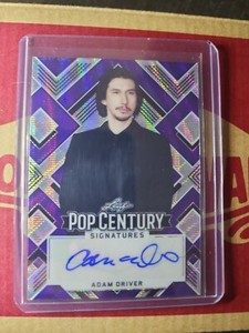 ADAM DRIVER 2022 Leaf Metal Pop Century Signatures Purple 4/8 Star Wars